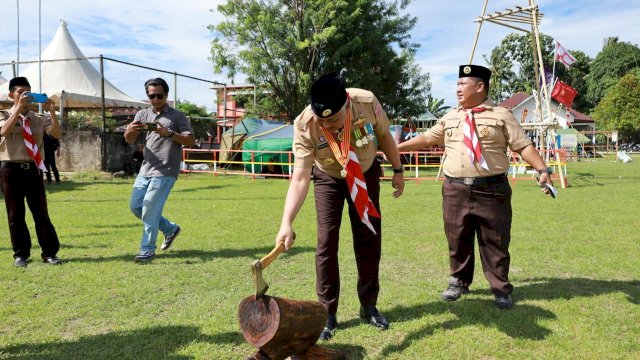 Bupati Pinrang Minta Pramuka Bantu Tanamkan Nilai Sosial untuk Generasi Muda