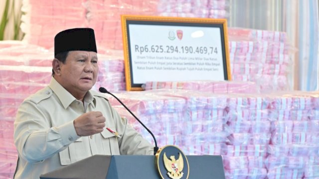 Presiden Prabowo Subianto di Gedung Kejaksaan Agung, Jakarta, Rabu (24/12/2025).

