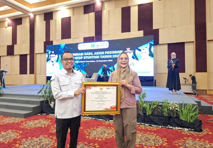 Prevalensi Stunting Terendah di Sulsel, Gowa Raih Dua Penghargaan