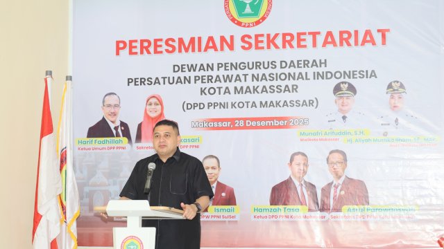 Resmikan Sekretariat PPNI, Munafri: Perawat Wajah Pemerintah di Pelayanan Kesehatan