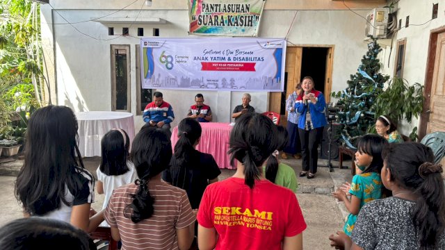 Peringati HUT ke-68, Pertamina Patra Niaha IT Bitung Santuni 20 Anak Yatim dan Disabilitas Rp10 Juta