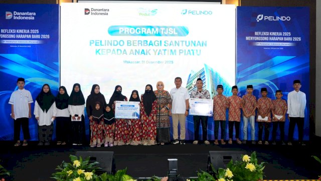 Pelindo Renovasi Panti dan Santuni 150 Anak Yatim di Makassar