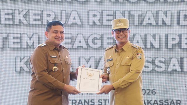 Pemkot Makassar Targetkan UCJ 72,5 Persen 2026, JHT 45 Ribu Pekerja Rentan Jadi Kunci