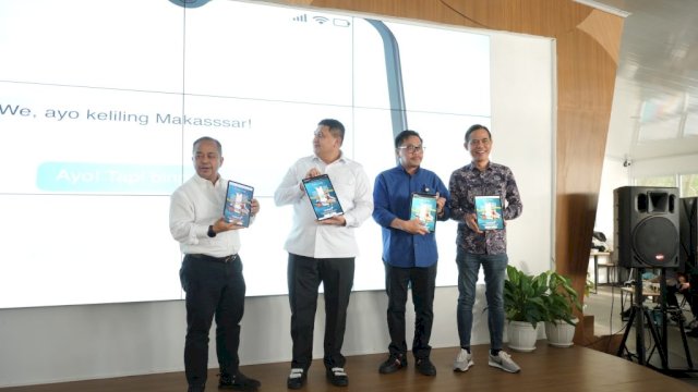 Wali Kota Makassar, Munafri Arifuddinsecara resmi meluncurkan fitur layanan pariwisata pada aplikasi terpadu Lontara+ Pemerintah Kota Makassar di Makassar Creative Hub, Rabu (14/01/2026).