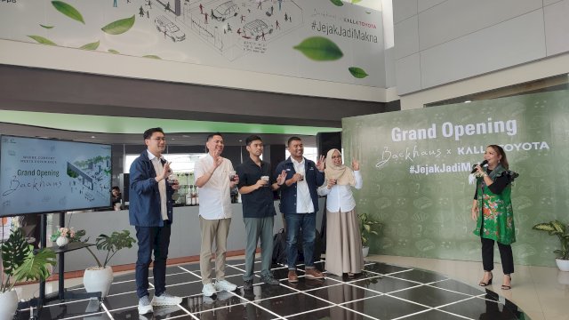 Grand Opening Backhaus x Kalla Toyota #JejakJadiMakna, di Kalla Toyota Alauddin, Kamis (22/1/2026).