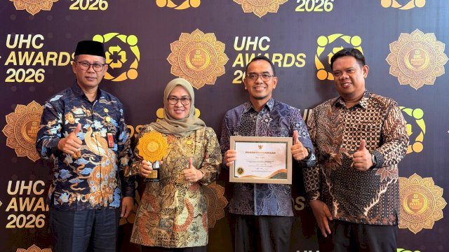 Komitmen Jamin Kesehatan Masyarakat, Gowa Raih UHC Award Kategori Pratama 2026