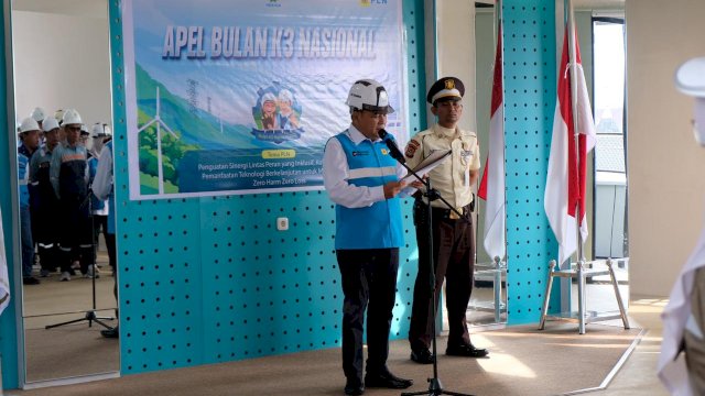 Peringati Bulan K3 Nasional, PLN UIP Sulawesi Gelar Apel Bersama Mitra Kerja