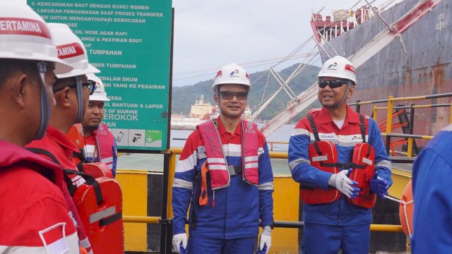 Pastikan Keandalan Energi Sulawesi, Jajaran Direksi Pertamina Tinjau Integrated Terminal Bitung