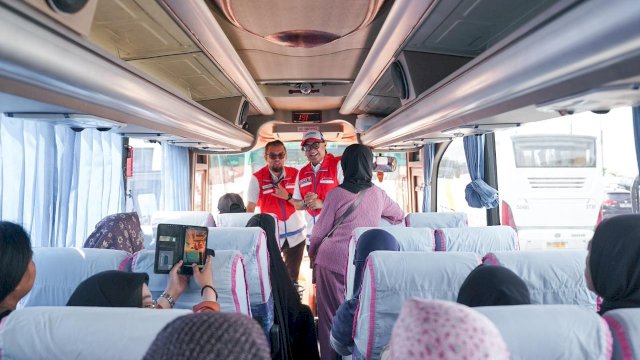 Pertamina Lepas 125 Peserta Mudik Gratis MyPertamina 2026 di Makassar