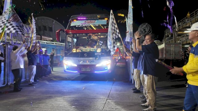 SPJM Berangkatkan 360 Pemudik dari Makassar ke Palopo dan Soroako