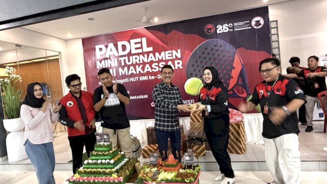 HUT ke-26 BMI di Makassar: Padel, Donor Darah, dan Simbol Solidaritas Lintas Partai