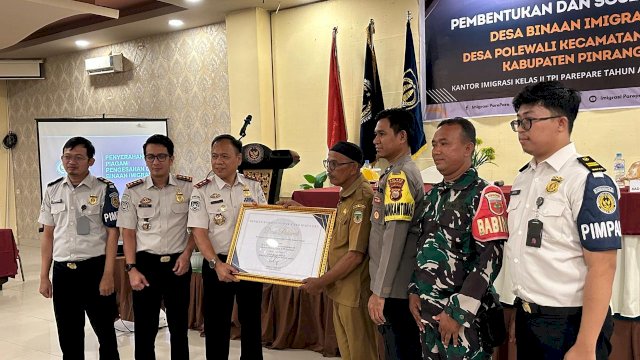 Imigrasi Parepare Bentuk Desa Binaan di Pinrang, Perkuat Pencegahan TPPO