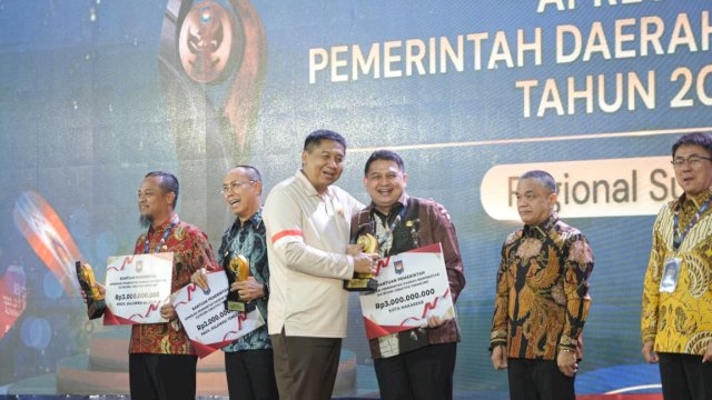 Sabet Terbaik I Creative Financing dari Kemendagri, Kota Makassar Kantongi Insentif Rp3 Miliar