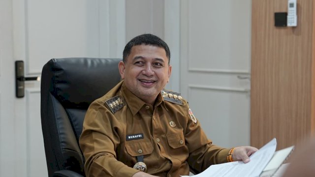 Wali Kota Makassar, Munafri Arifuddin, saat menjalani wawancara daring dengan perwakilan Majalah Fortune Indonesia, Senin (22/06/2026). 