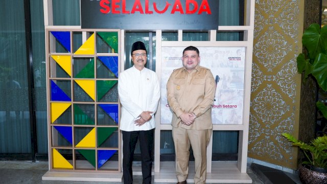 Wali Kota Makassar, Munafri Arifuddin, melakukan pertemuan strategis dengan Menteri Sosial RI, Saifullah Yusuf, di Gedung Kementerian Sosial Republik Indonesia, Jakarta, Senin (4/5/2026).