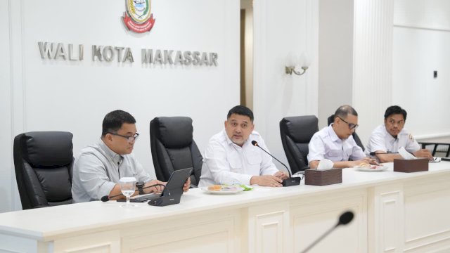 Wali Kota Makassar, Munafri Arifuddin, memimpin rapat koordinasi lintas sektor untuk mematangkan persiapan Indonesia Gastrodiplomacy Series (IGS) 2026 yang akan menghadirkan delegasi dari 49 negara, Rabu (6/5/2026).
