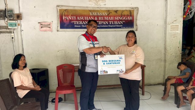 Pertamina Salurkan Santunan untuk Puluhan Anak Yatim di Manado