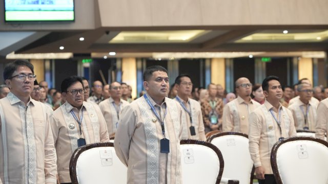 Wali Kota Makassar, Munafri Arifuddin, menghadiri pembukaan Rapat Kerja Nasional (Rakernas) XVIII APEKSI di Grand City Hall, Medan, Rabu (1/7/2026) malam.