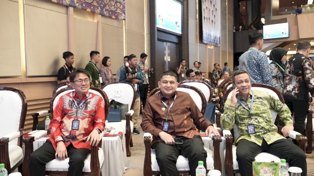 Wali Kota Makassar, Munafri Arifuddin, saat mengikuti agenda Dialog Kota Tangguh Bersama dalam rangkaian Rakernas XVIII APEKSI di Grand City Hall, Medan, Rabu (1/7/2026).