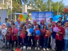 Ratusan Warga Ikuti Edukasi dan Bakti Sosial Hari Anak Nasional FK Unhas di Makassar