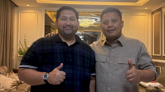 Layaknya Adik-Kakak, Rezza Said dan Andi Iwan Aras Bertemu Diskusikan Properti Sulsel