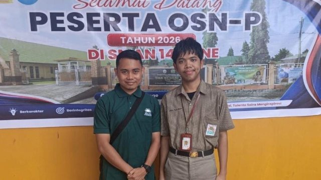 Siswa SMA Islam Athirah Bone, Arkan Fajar Maisan.