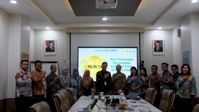 PT PLN UIP Sulawesi Raih Predikat Memuaskan dan Bendera Emas SMK3