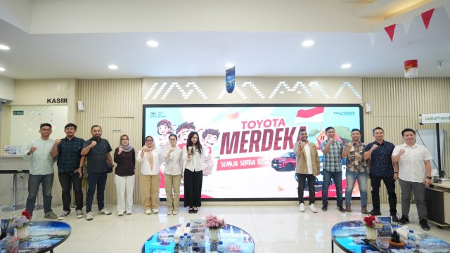 Sambut HUT ke-81 RI, kalla Toyota Gelar Pameran "Toyota Merdeka" di TSM Makassar