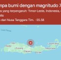 Gempa Magnitudo 7,0 Guncang Mbay Nagekeo NTT, BMKG Keluarkan Peringatan Dini Tsunami