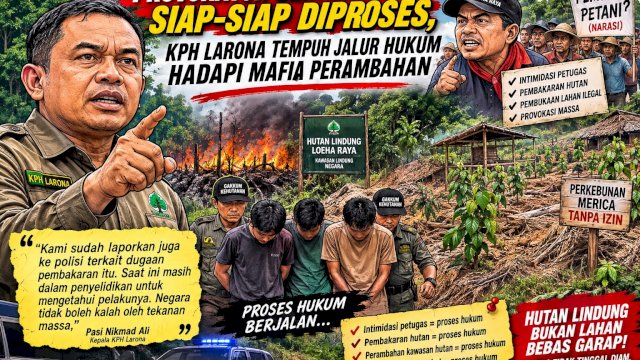     Dugaan Intimidasi dan Pembakaran Hutan Loeha Masuk Ranah Hukum, KPH Larona Lapor Polisi