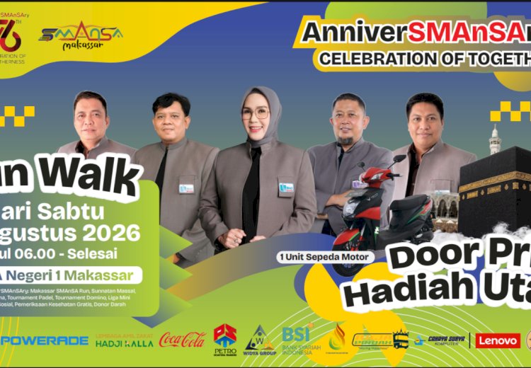 AnniverSMAnSAry 76th: 3.000 Alumni SMANSA Makassar Siap Padati Puncak Perayaan dan Jalan Sehat