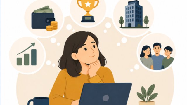 Ilustrasi ekspektasi dan impian karier di awal perjalanan profesional. (Ilustrasi)