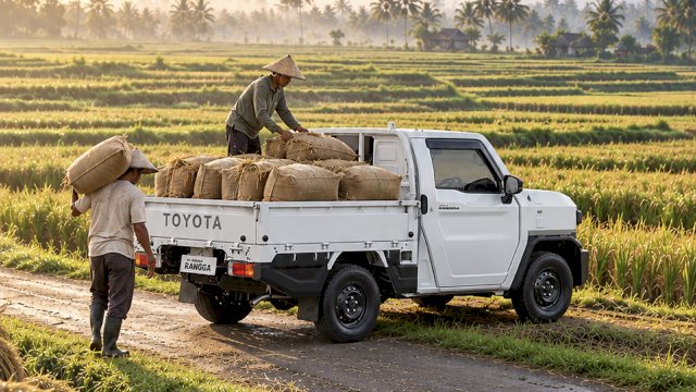 Toyota Hilux Rangga menjadi solusi transportasi andalan berkat kapasitas angkutnya yang&nbsp;besar dan keandalannya di berbagai medan.