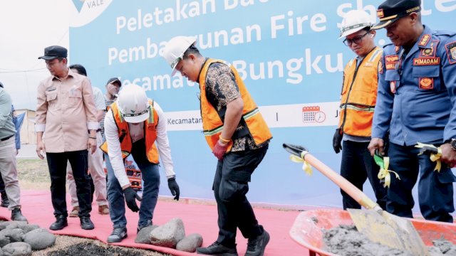 PT Vale Bangun Fire Shelter Pertama di Bungku Timur, Perkuat Kesiapsiagaan Kebakaran