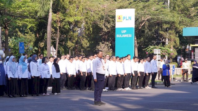 Upacara peringatan Hari Kesaktian Pancasila, Kamis (1/10), yang digelar PT PLN (Persero)&nbsp;Unit Induk Pembangunan&nbsp;(UIP) Sulawesi bersama insan PLN se-Regional Makassar.
