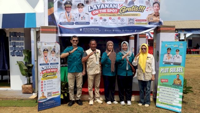 PLUT Sulsel Buka Layanan Legalitas Gratis di Pekan Expo Koperasi UMKM 2026