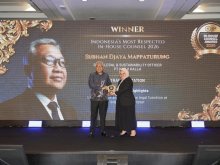Subhan Mappaturung Raih Penghargaan Indonesia’s Most Respected In-House Counsel 2026