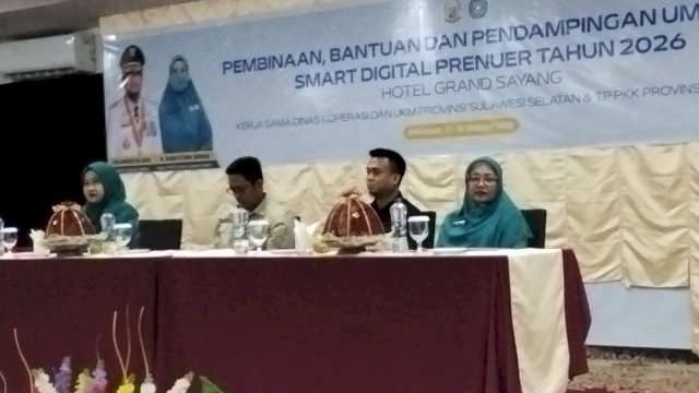 Dorong Usaha Keluarga Naik Kelas, Diskop UKM dan PKK Sulsel Gelar Pelatihan "Smart Digital Preneur"